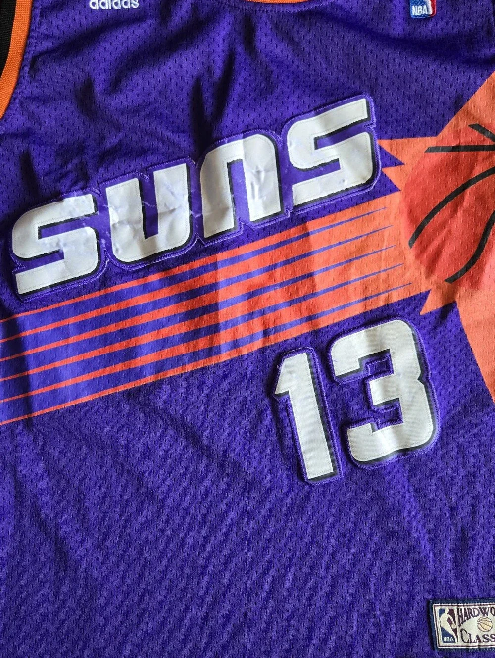 Adidas NBA Hardwood Classics Phoenix Suns 1996-97 Steve Nash #13 Jersey Size L